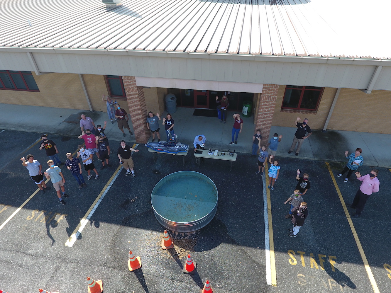 Drone Image at the Science Building