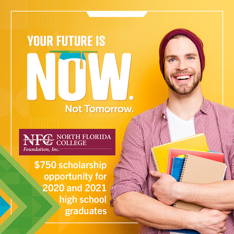 Now. Not Tomorrow. Scholarships Promotional Image 2021