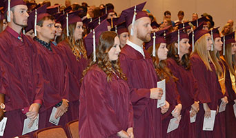 Spring 2017 NFCC Graduates at Van H. Priest Auditorium