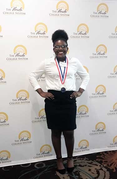 Monica Powe at All-Florida Academic Team Award Ceremony in Tampa April 2018