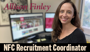 Meet NFC Recruitment Coordinator Allison Finley Feb 2022