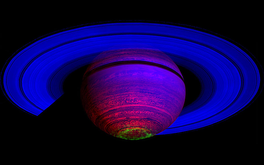 Saturn in Infrared Light