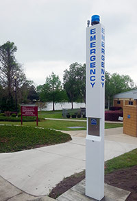 Emergency Call Box Outside NFC Career and Technical Education Center
