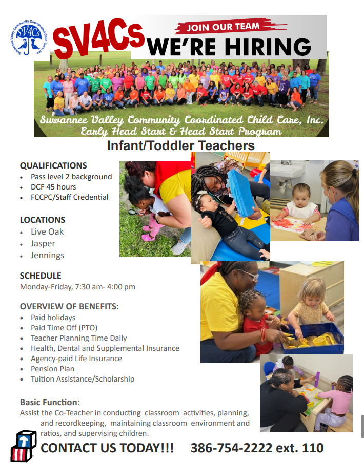 Infant and Toddler Teacher Position 