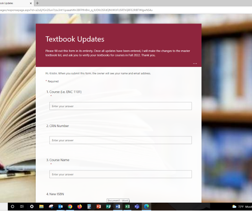 Textbook Updates