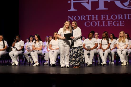 Paisley Chirino of Suwannee County receives the Keeper of the Light Award.